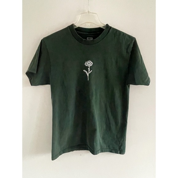 Obey Other - OBEY Daisy Graphic T Shirt Green Short Sleeve Crew Neck Size Medium